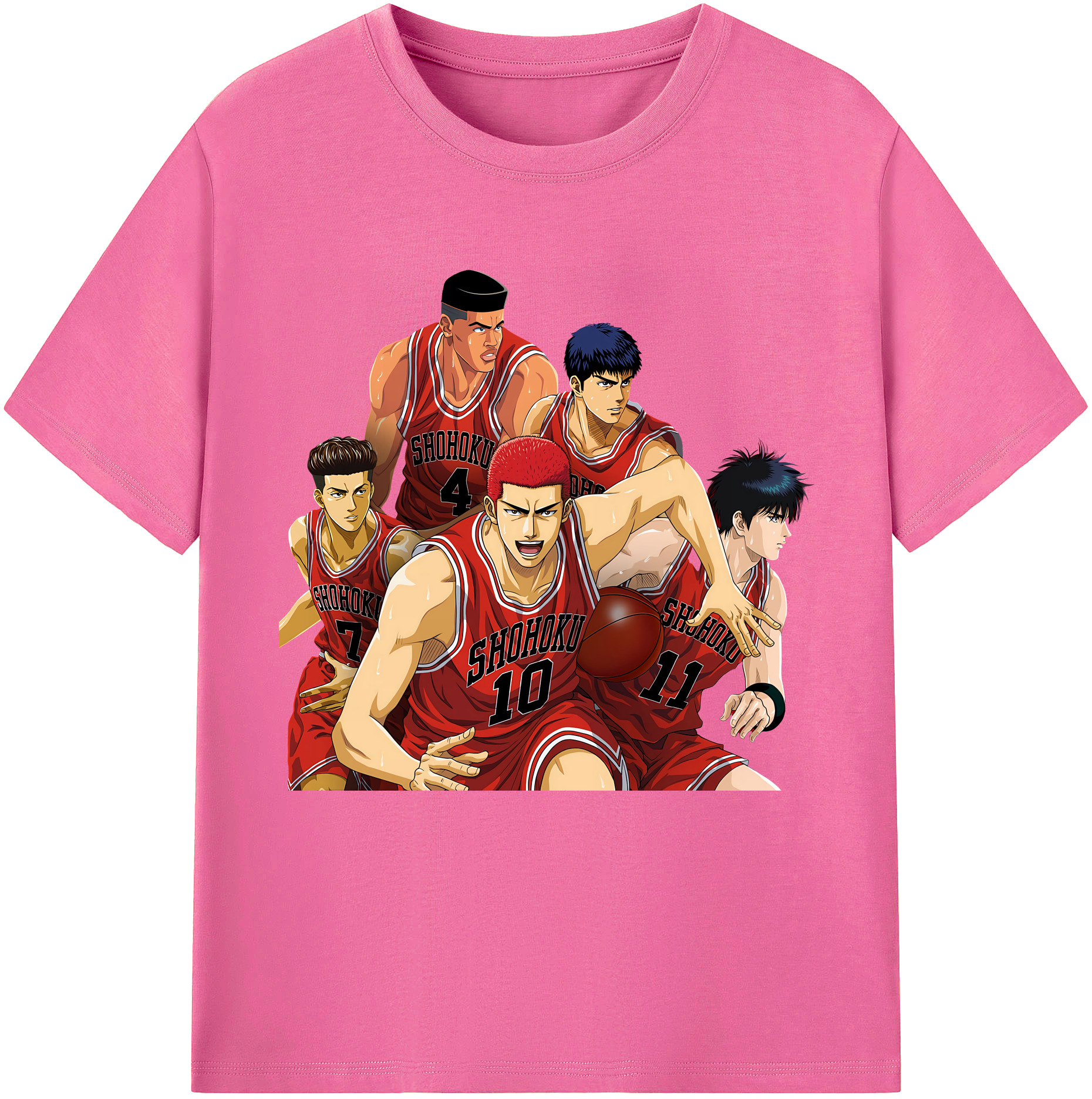 （画像用） SLAM DUNK／スラムダンク レディースカジュアルプリントTシャツ（綿100％）